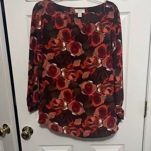 Floral Loft blouse size L